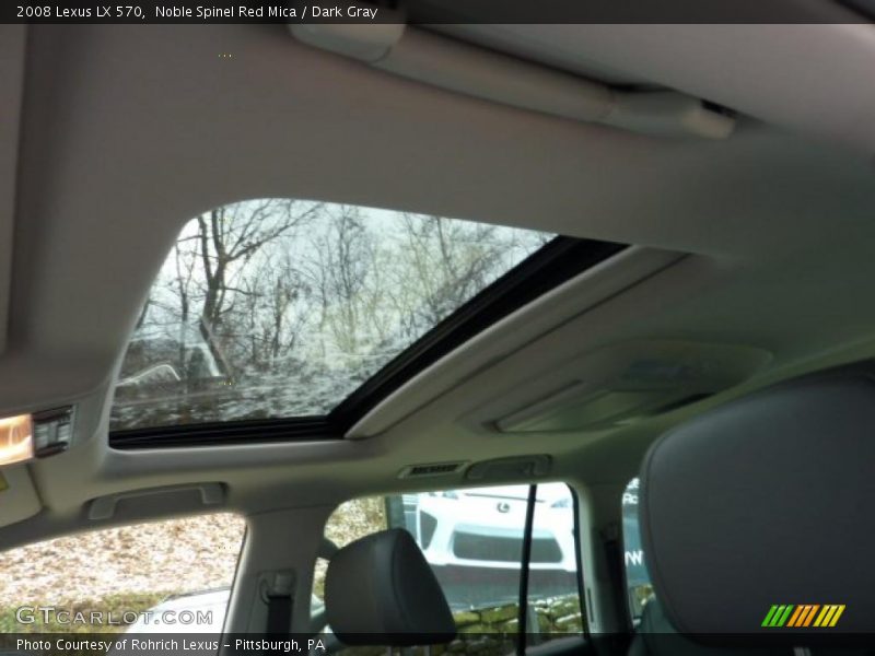 Noble Spinel Red Mica / Dark Gray 2008 Lexus LX 570