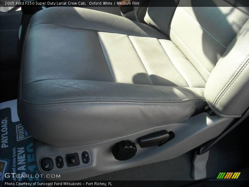 Oxford White / Medium Flint 2005 Ford F350 Super Duty Lariat Crew Cab