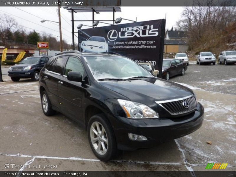 Black Onyx / Ivory 2008 Lexus RX 350 AWD