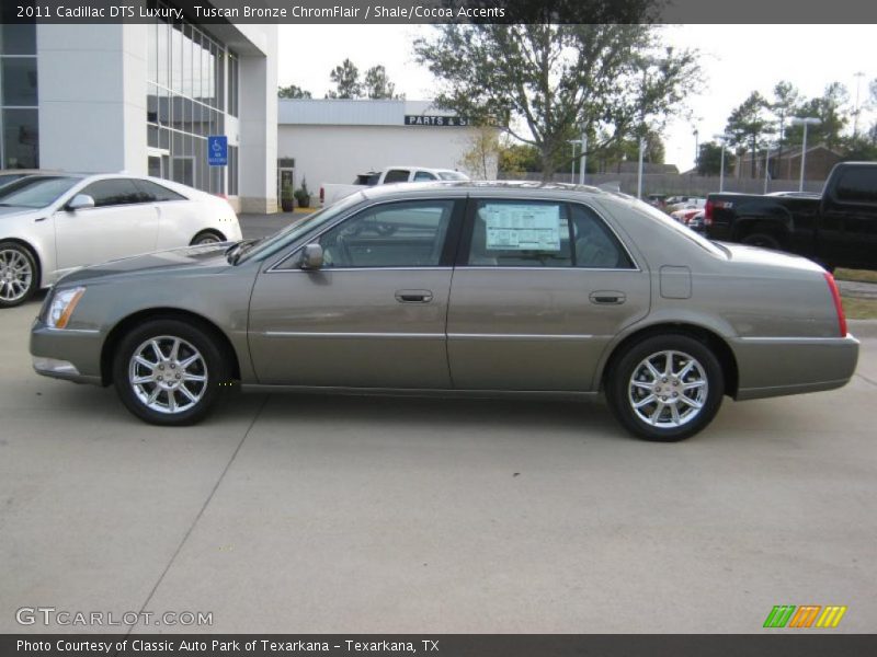 Tuscan Bronze ChromFlair / Shale/Cocoa Accents 2011 Cadillac DTS Luxury