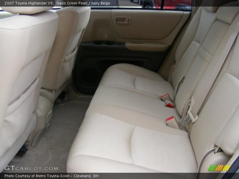 Oasis Green Pearl / Ivory Beige 2007 Toyota Highlander V6