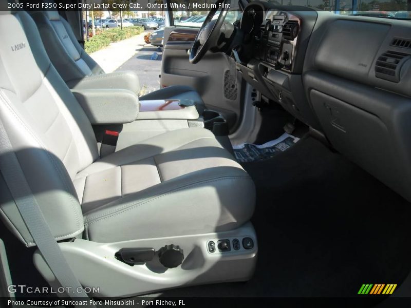 Oxford White / Medium Flint 2005 Ford F350 Super Duty Lariat Crew Cab