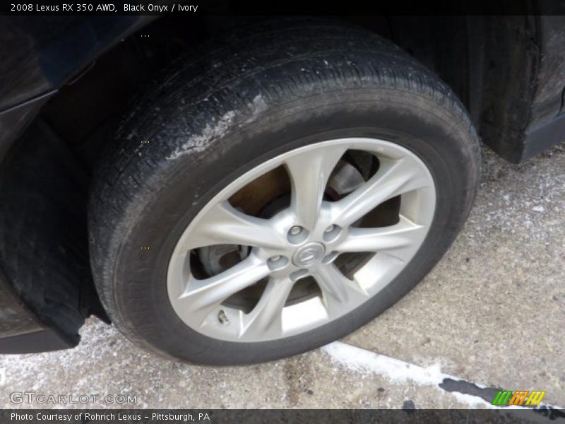 Black Onyx / Ivory 2008 Lexus RX 350 AWD