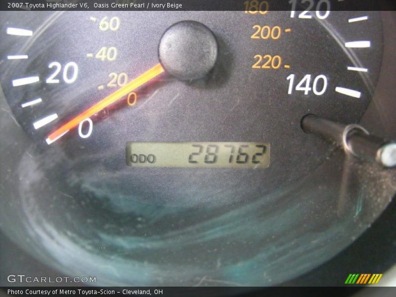 Oasis Green Pearl / Ivory Beige 2007 Toyota Highlander V6