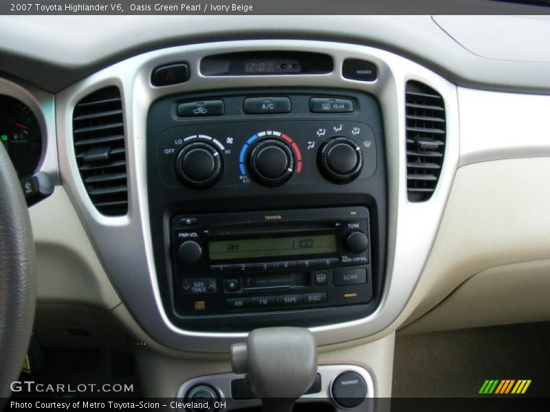Oasis Green Pearl / Ivory Beige 2007 Toyota Highlander V6