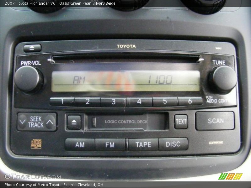 Oasis Green Pearl / Ivory Beige 2007 Toyota Highlander V6