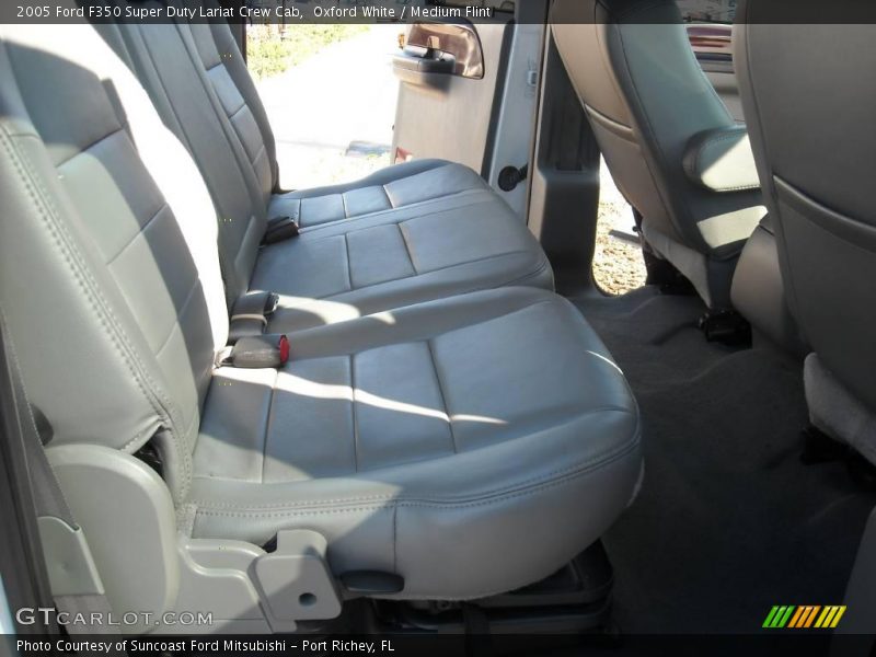 Oxford White / Medium Flint 2005 Ford F350 Super Duty Lariat Crew Cab
