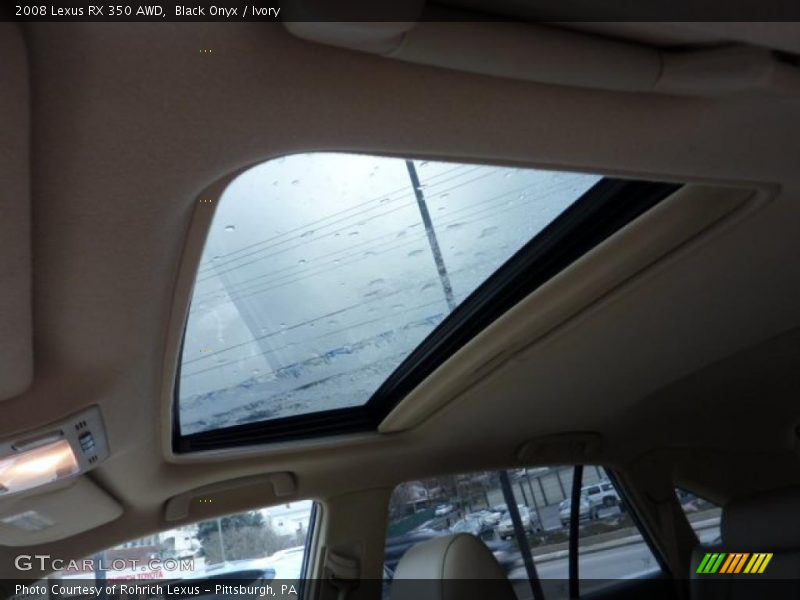Black Onyx / Ivory 2008 Lexus RX 350 AWD