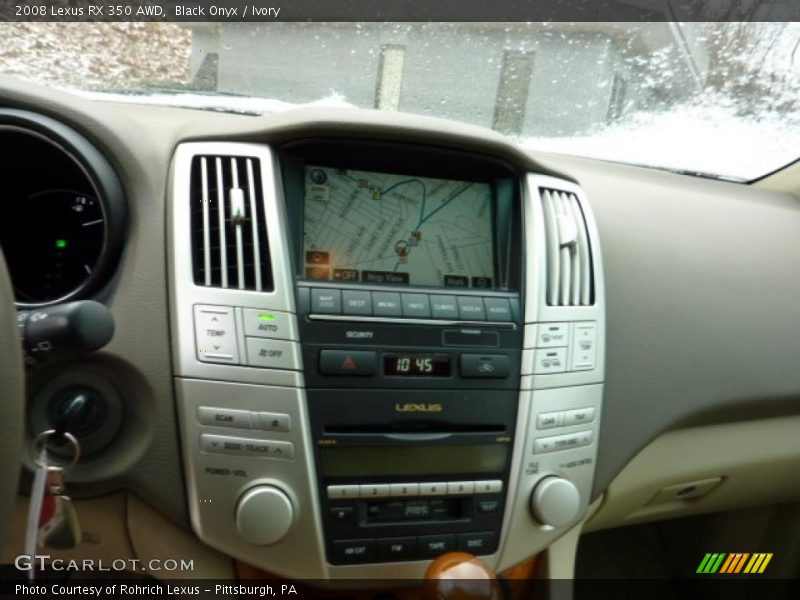Black Onyx / Ivory 2008 Lexus RX 350 AWD