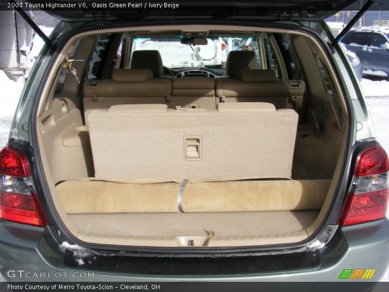 Oasis Green Pearl / Ivory Beige 2007 Toyota Highlander V6