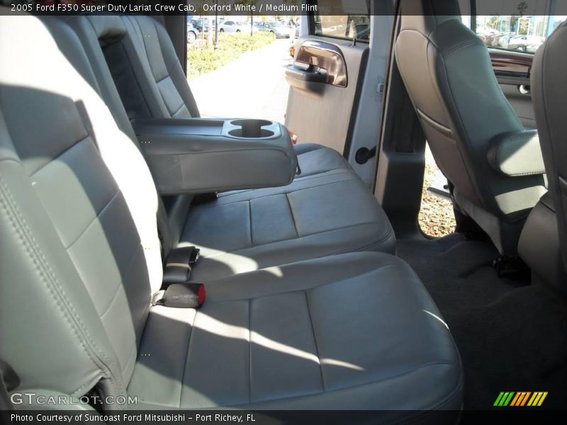 Oxford White / Medium Flint 2005 Ford F350 Super Duty Lariat Crew Cab