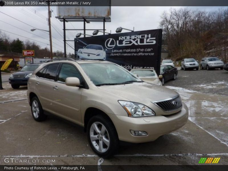 Savannah Metallic / Ivory 2008 Lexus RX 350 AWD