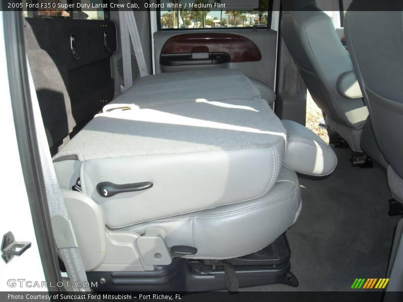 Oxford White / Medium Flint 2005 Ford F350 Super Duty Lariat Crew Cab