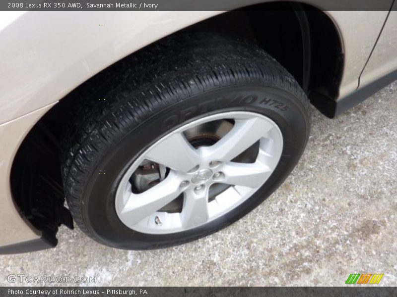 Savannah Metallic / Ivory 2008 Lexus RX 350 AWD