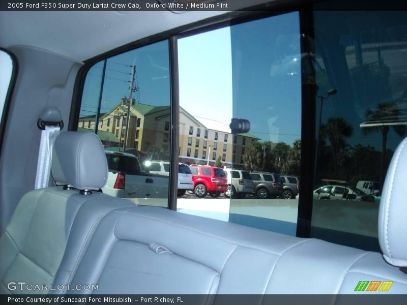 Oxford White / Medium Flint 2005 Ford F350 Super Duty Lariat Crew Cab