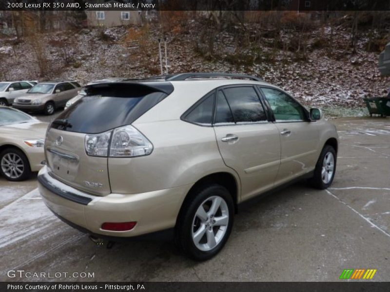 Savannah Metallic / Ivory 2008 Lexus RX 350 AWD