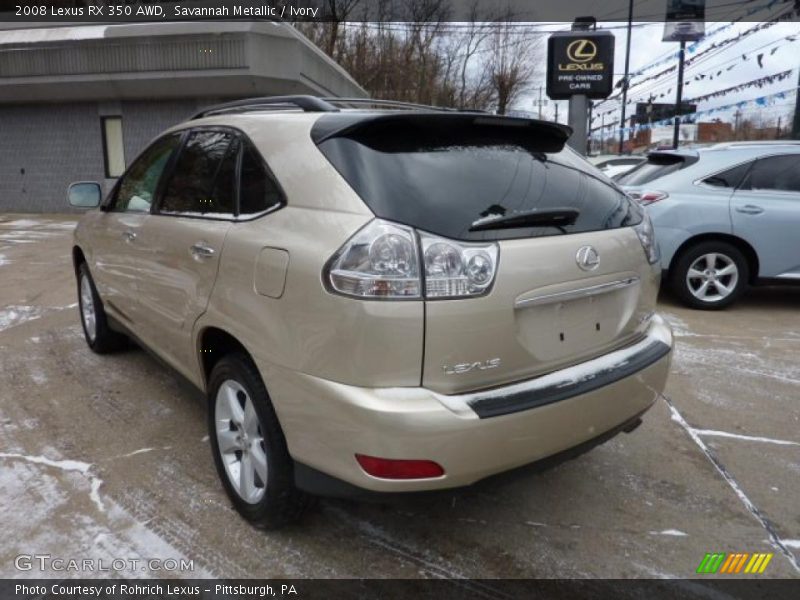 Savannah Metallic / Ivory 2008 Lexus RX 350 AWD