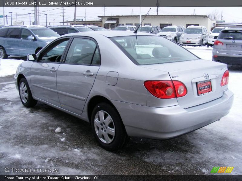 Silver Streak Mica / Stone 2008 Toyota Corolla LE