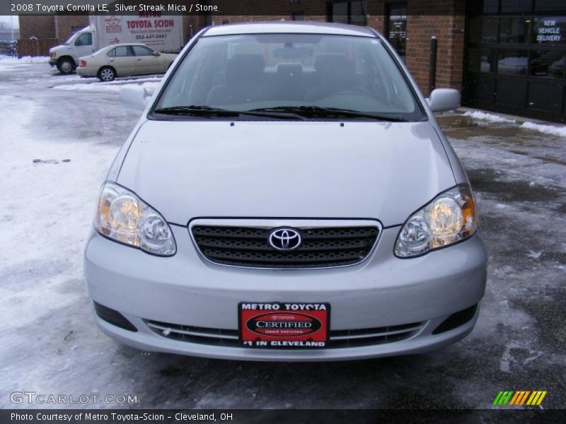 Silver Streak Mica / Stone 2008 Toyota Corolla LE