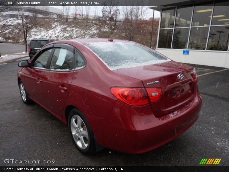 Apple Red Pearl / Gray 2008 Hyundai Elantra SE Sedan