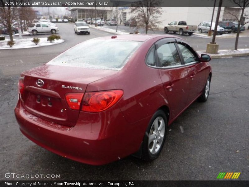 Apple Red Pearl / Gray 2008 Hyundai Elantra SE Sedan