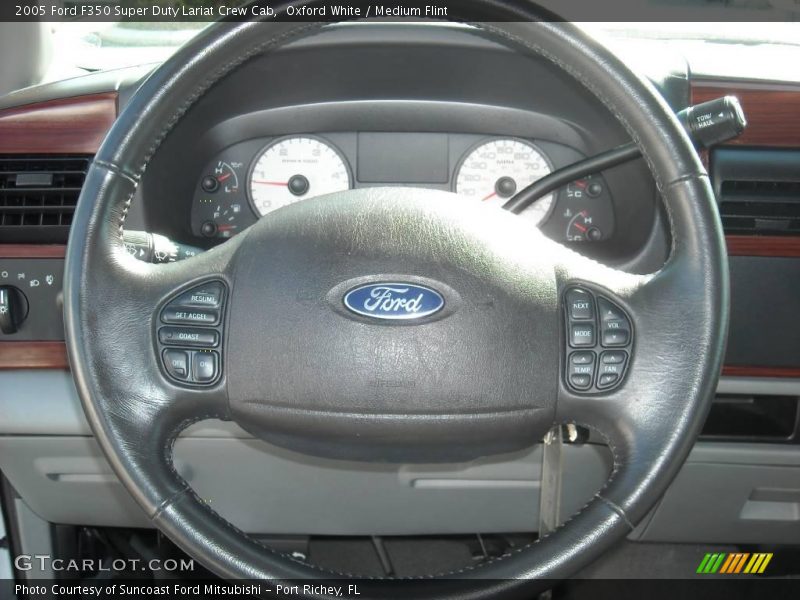 Oxford White / Medium Flint 2005 Ford F350 Super Duty Lariat Crew Cab