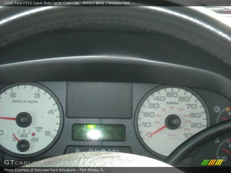 Oxford White / Medium Flint 2005 Ford F350 Super Duty Lariat Crew Cab