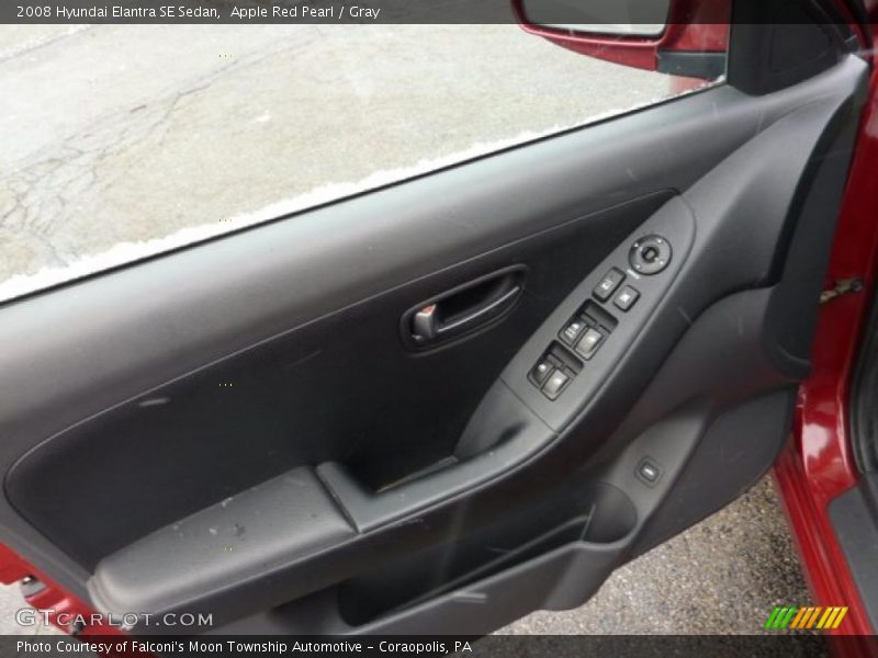 Apple Red Pearl / Gray 2008 Hyundai Elantra SE Sedan