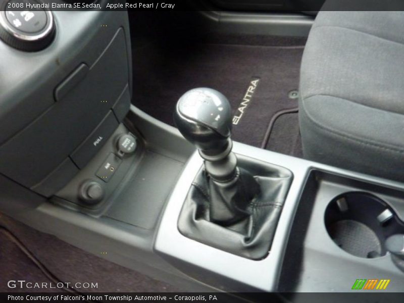 Apple Red Pearl / Gray 2008 Hyundai Elantra SE Sedan
