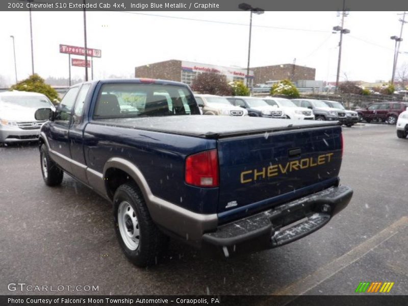 Indigo Blue Metallic / Graphite 2002 Chevrolet S10 Extended Cab 4x4