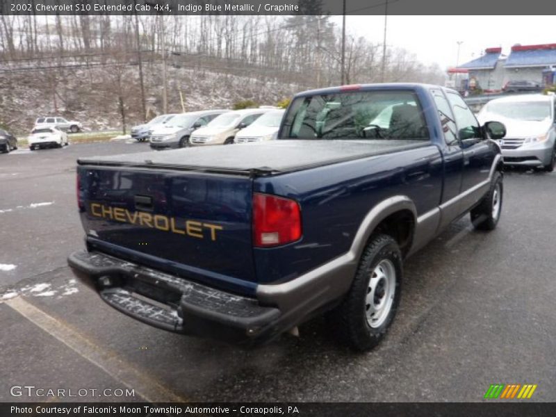 Indigo Blue Metallic / Graphite 2002 Chevrolet S10 Extended Cab 4x4