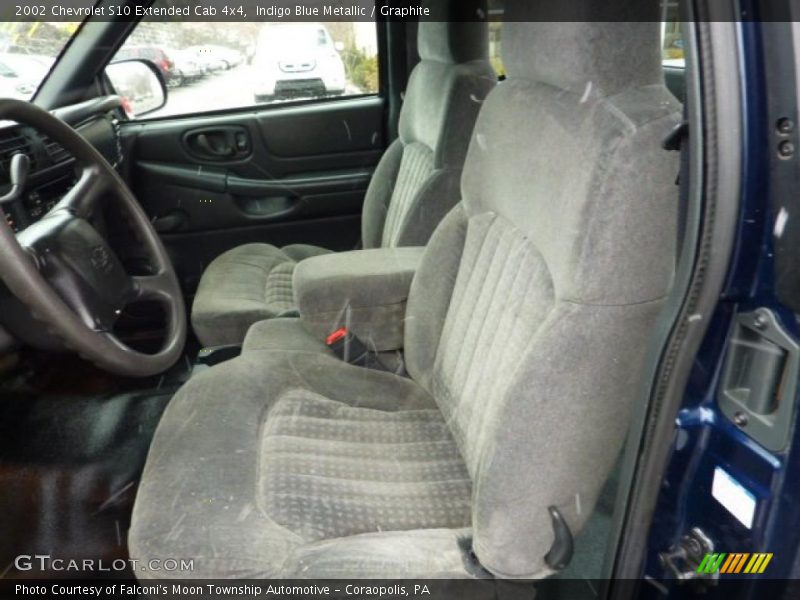 Indigo Blue Metallic / Graphite 2002 Chevrolet S10 Extended Cab 4x4
