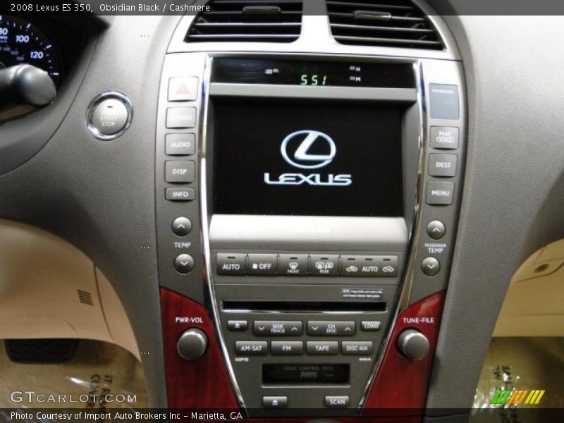 Obsidian Black / Cashmere 2008 Lexus ES 350