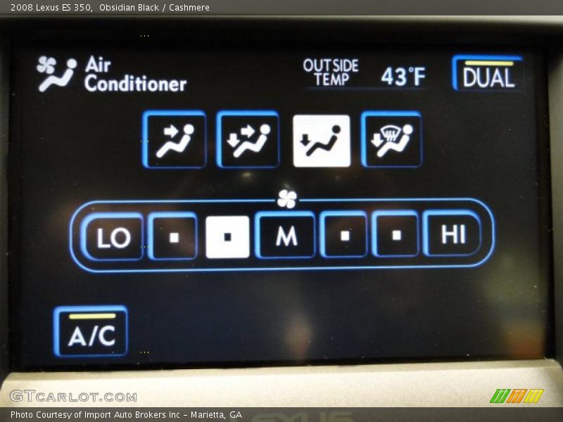Obsidian Black / Cashmere 2008 Lexus ES 350