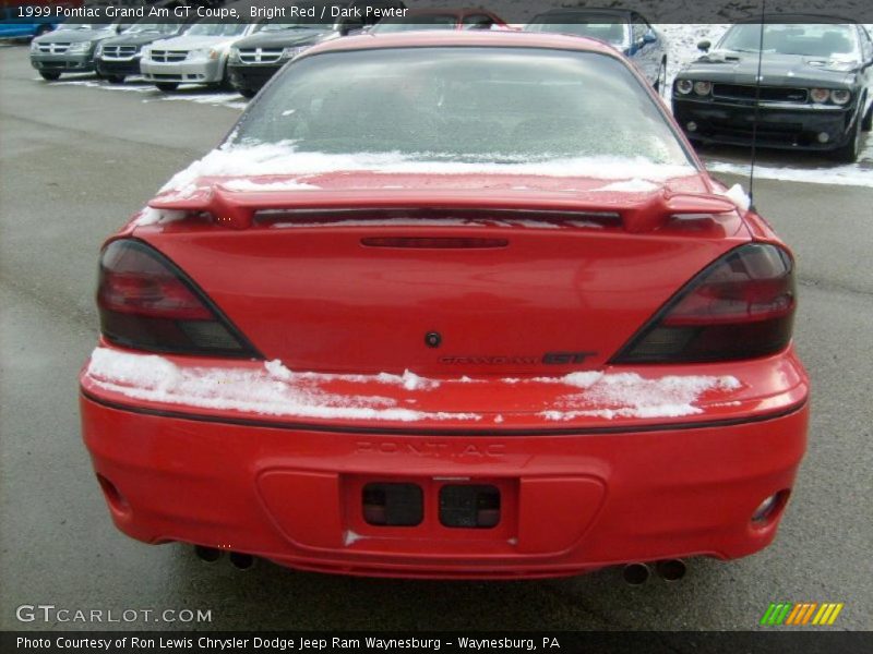 Bright Red / Dark Pewter 1999 Pontiac Grand Am GT Coupe