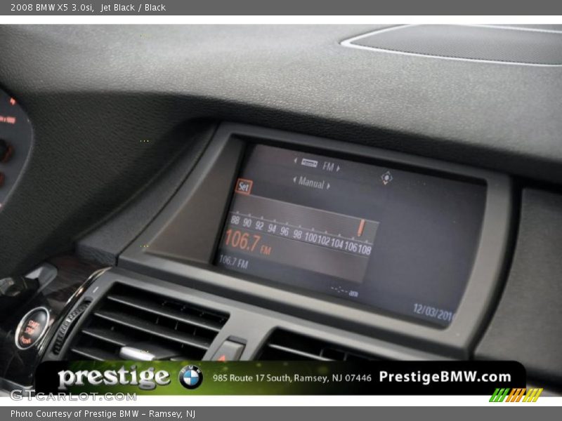 Jet Black / Black 2008 BMW X5 3.0si