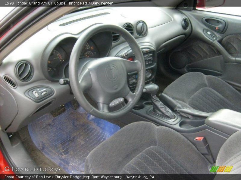 Dark Pewter Interior - 1999 Grand Am GT Coupe 