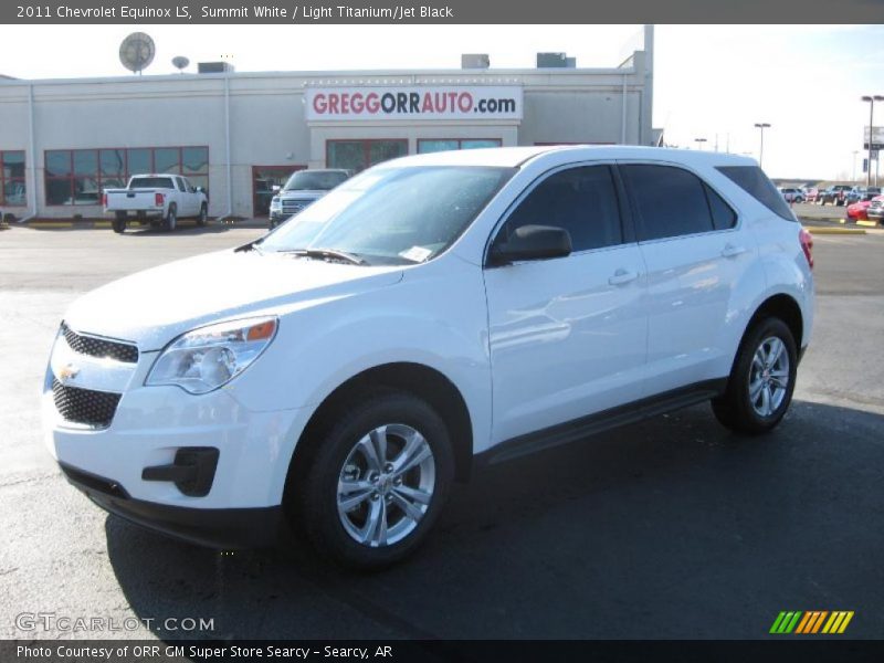 Summit White / Light Titanium/Jet Black 2011 Chevrolet Equinox LS