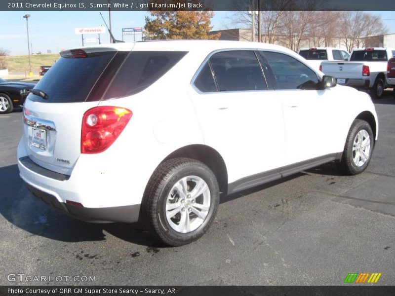 Summit White / Light Titanium/Jet Black 2011 Chevrolet Equinox LS
