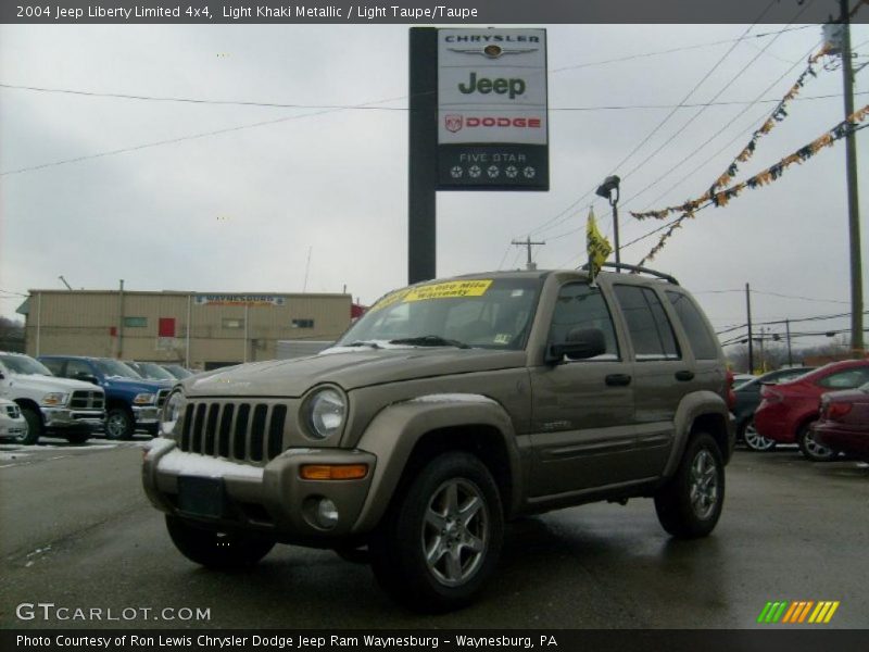 Light Khaki Metallic / Light Taupe/Taupe 2004 Jeep Liberty Limited 4x4