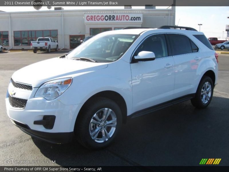 Summit White / Light Titanium/Jet Black 2011 Chevrolet Equinox LT