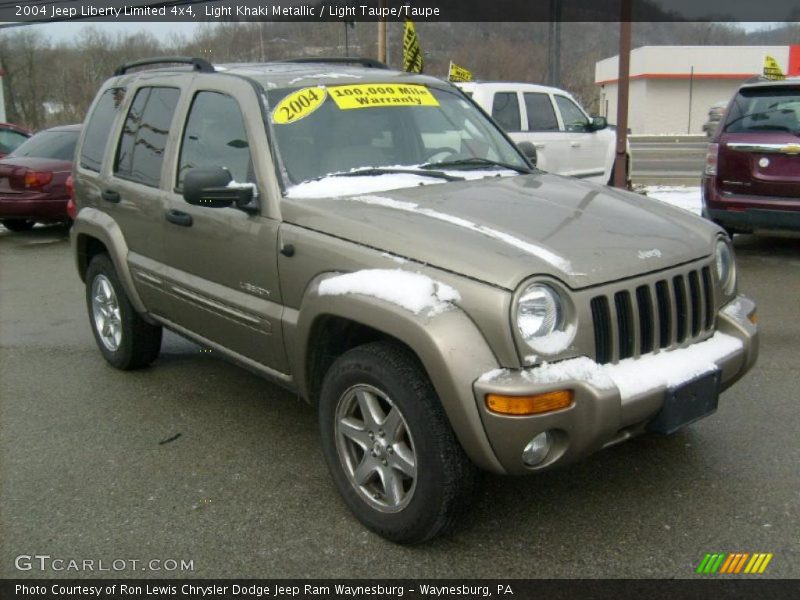 Light Khaki Metallic / Light Taupe/Taupe 2004 Jeep Liberty Limited 4x4
