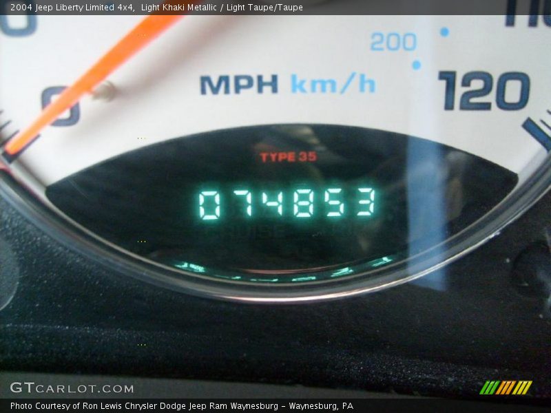 Light Khaki Metallic / Light Taupe/Taupe 2004 Jeep Liberty Limited 4x4