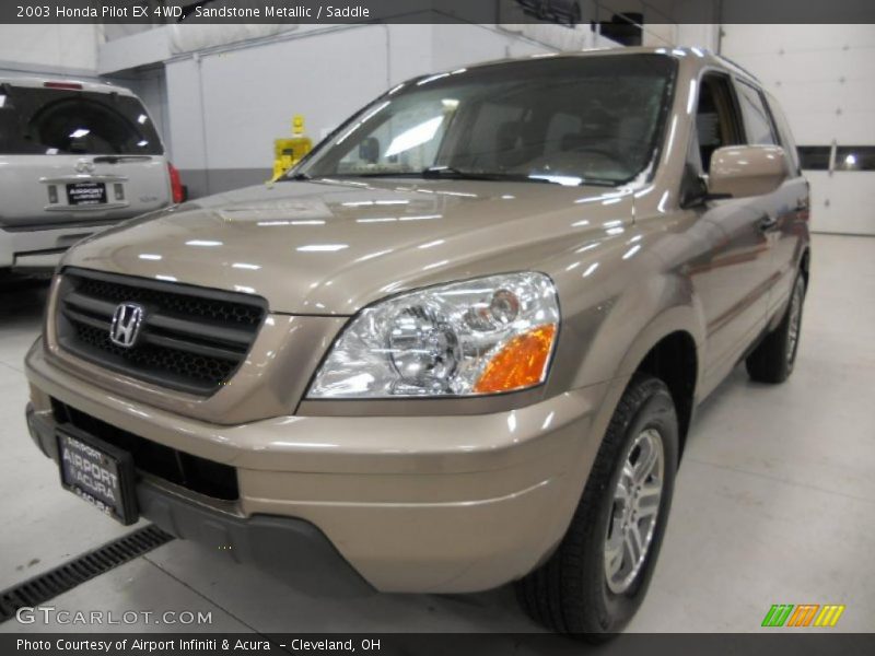 Sandstone Metallic / Saddle 2003 Honda Pilot EX 4WD