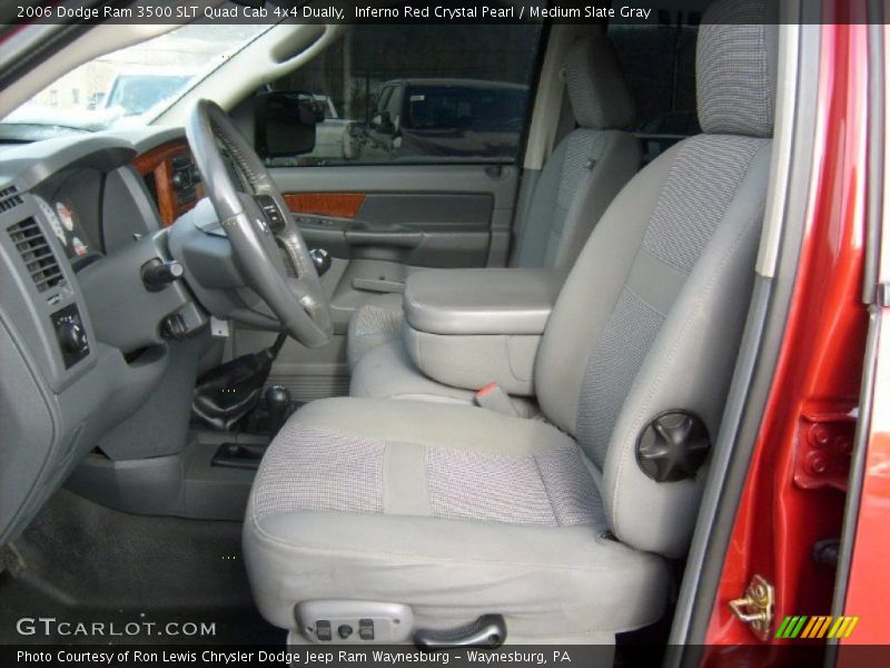 Inferno Red Crystal Pearl / Medium Slate Gray 2006 Dodge Ram 3500 SLT Quad Cab 4x4 Dually