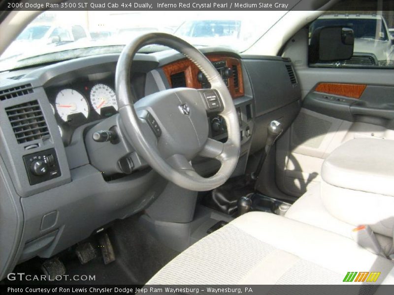Inferno Red Crystal Pearl / Medium Slate Gray 2006 Dodge Ram 3500 SLT Quad Cab 4x4 Dually