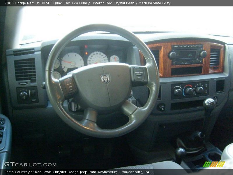 Inferno Red Crystal Pearl / Medium Slate Gray 2006 Dodge Ram 3500 SLT Quad Cab 4x4 Dually