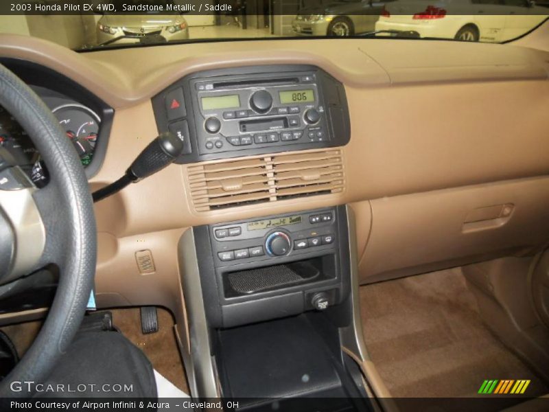 Sandstone Metallic / Saddle 2003 Honda Pilot EX 4WD