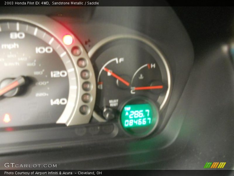 Sandstone Metallic / Saddle 2003 Honda Pilot EX 4WD