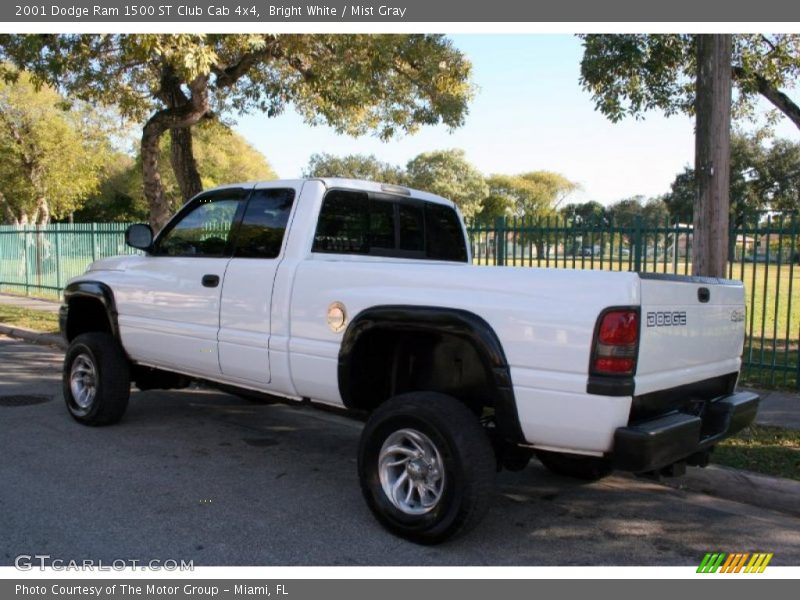 Bright White / Mist Gray 2001 Dodge Ram 1500 ST Club Cab 4x4